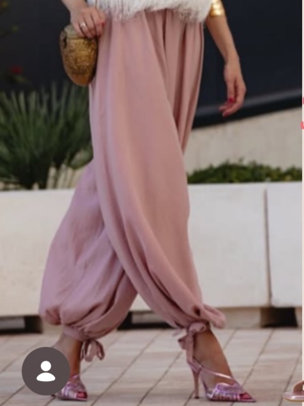 Zara NWT Lyocell Balloon Harem Pants Blush Pink 2183/243